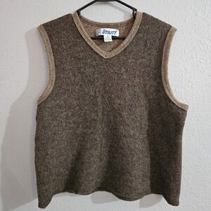 Utility Men's 78% Lambswool‎ Sweater Vest Size M